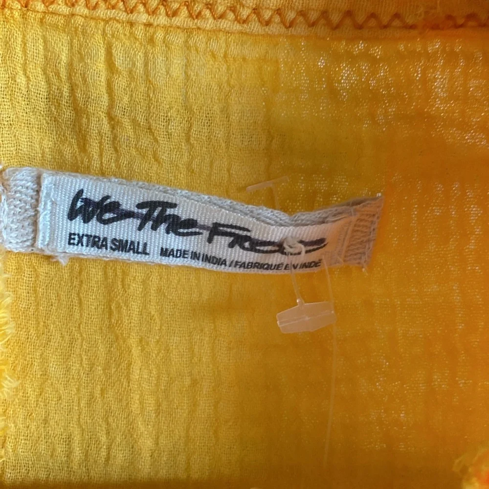 FREE PEOPLE NWT Summer Daydream Long Sleeve POCKETS Cotton Shirt/Shacket - Picture 10 of 13